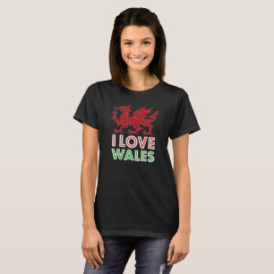 Wales-Drache-Liebe T-Shirt