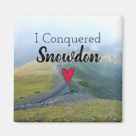 Wales eroberte Snowdon Landschaft Walisische Eisen Magnet