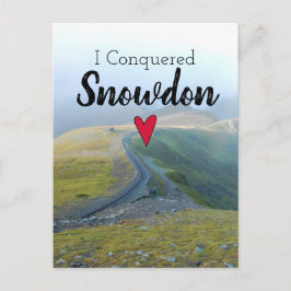 Wales eroberte Snowdon Landschaft Walisische Eisen Postkarte