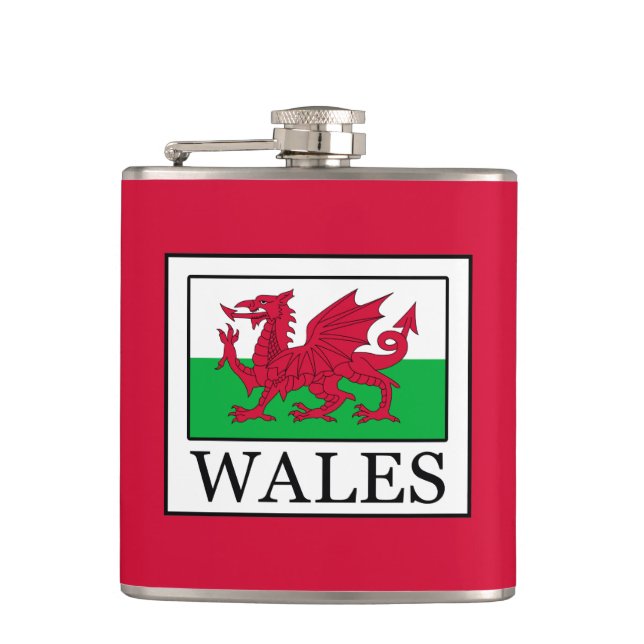 Wales Flachmann (Vorderseite)