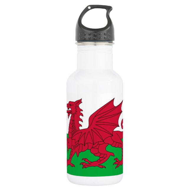 Wales Flag Liberty Flasche Trinkflasche (Vorderseite)