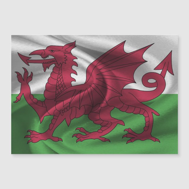 Wales Flag Magnetkarte (Vorderseite)