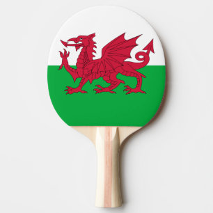 Wales flag Ping Pong Paddle Tischtennis Schläger