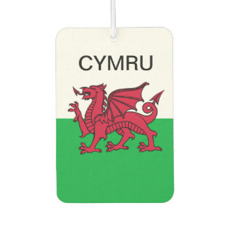 Wales Flag Red dragon Cymru Welsh Party Autolufterfrischer