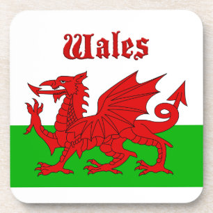 Wales Flag Wales Getränkeuntersetzer