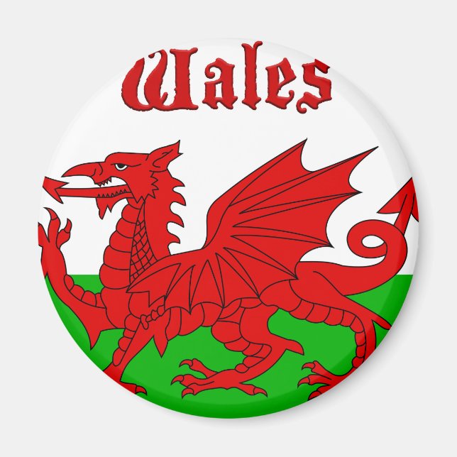 Wales Flag Wales Magnet (Vorne)