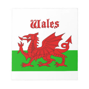 Wales Flag Wales Notizblock