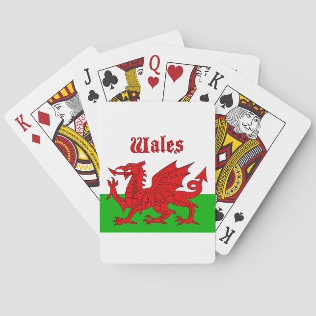 Wales Flag Wales Spielkarten (Rückseite)