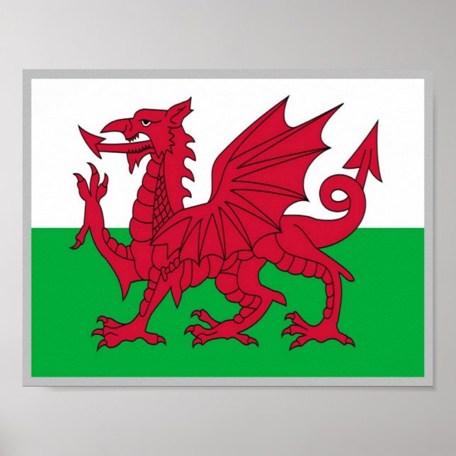Wales - Flag Wave - Poster (Vorne)