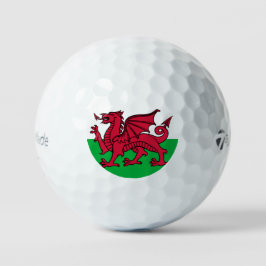 Wales Flag Welsh Football Fußball Fußball Patrioti Golfball