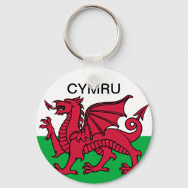 Wales Flag Weltmeisterschaft 2022 Roter Drache Cym Schlüsselanhänger