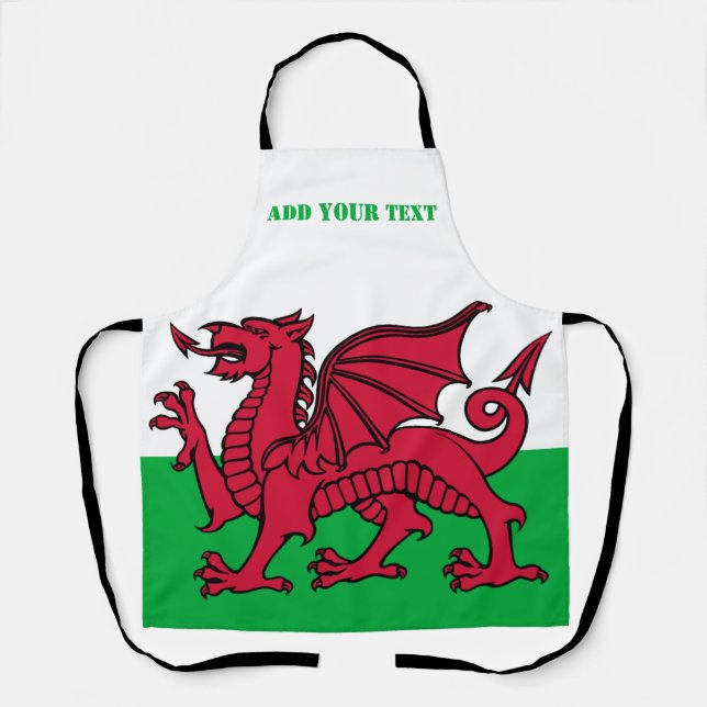 Wales flagdragon England British Red Cardiff Schürze (Vorderseite)