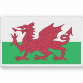 Wales-Flagge Aufkleber