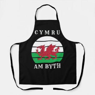 Wales Flagge Cymru Am Byth Stolz, Waliser zu sein Schürze