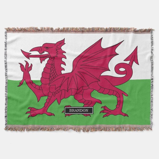Wales-Flagge Decke (Vorderseite)