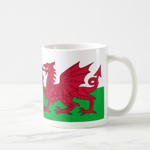 Wales-Flagge Kaffeetasse