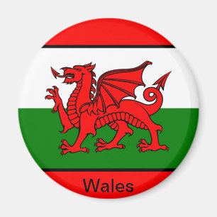 Wales-Flagge Magnet