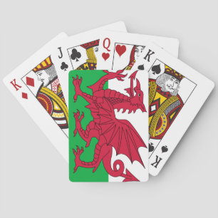 Wales-Flagge Spielkarten