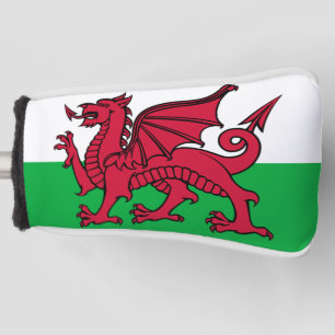 Wales-Flagge Walisische Fußball-Fußball Patriotisc Golf Headcover