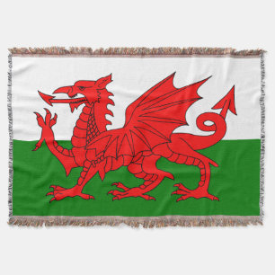 Wales flagge Welsh Red Dragon Decke