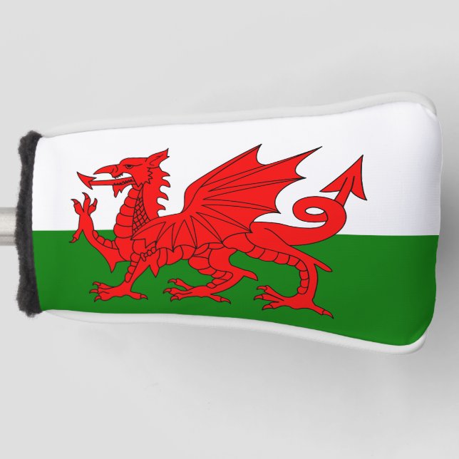 Wales flagge Welsh Red Dragon Golf Headcover (Vorderseite)