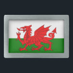 Wales flagge Welsh Red Dragon Rechteckige Gürtelschnalle<br><div class="desc">Die Fahne von Wales Welsh Baner Cymru oder Y Ddraig Goch,  was bedeutet,  dass der rote Drache aus einem roten Drachenpassant auf einem grünen und weißen Feld besteht. #wales #welsch #cymru,  #dragon #flag</div>