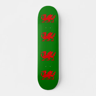 Wales flagge Welsh Red Dragon Skateboard