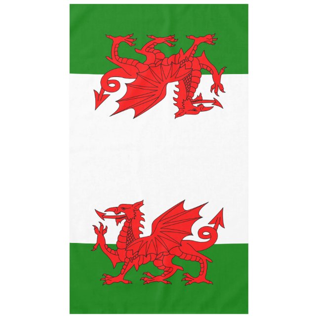 Wales flagge Welsh Red Dragon Tischdecke (Vorderseite)