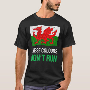 Wales Football Dragons Welsh Flag Farben Don't Ru T-Shirt