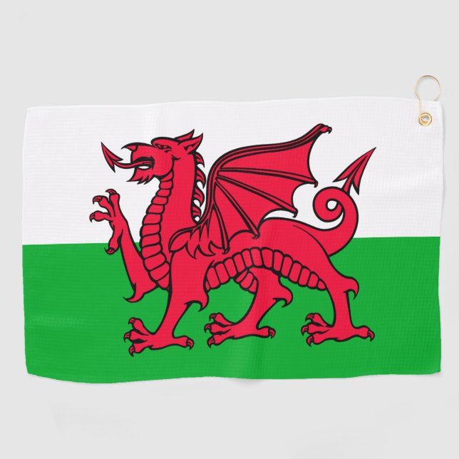 Wales Golfhandtuch (Horizontal)