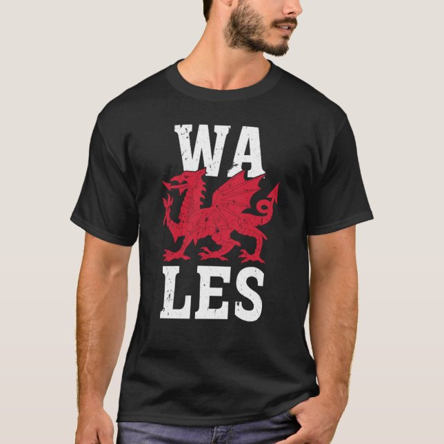 Wales Home Pride Welsh Flag T-Shirt (Vorderseite)