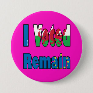 Wales "ich Voted bleibe" EU-Referendum Button