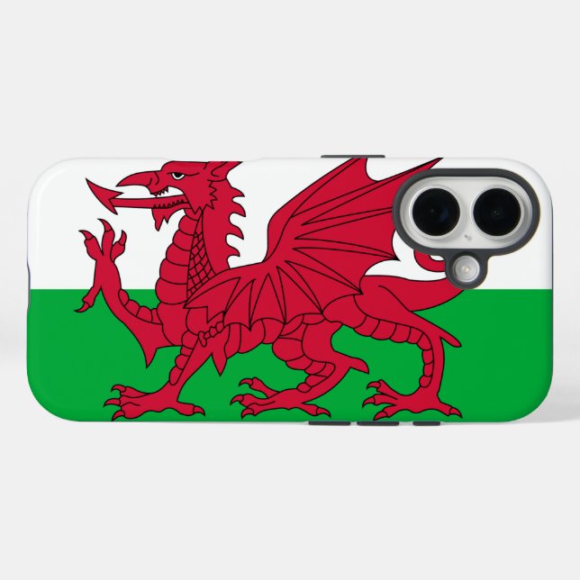Wales iPhone 16 Hülle (Rückseite (Horizontal))