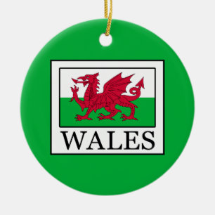 Wales Keramik Ornament