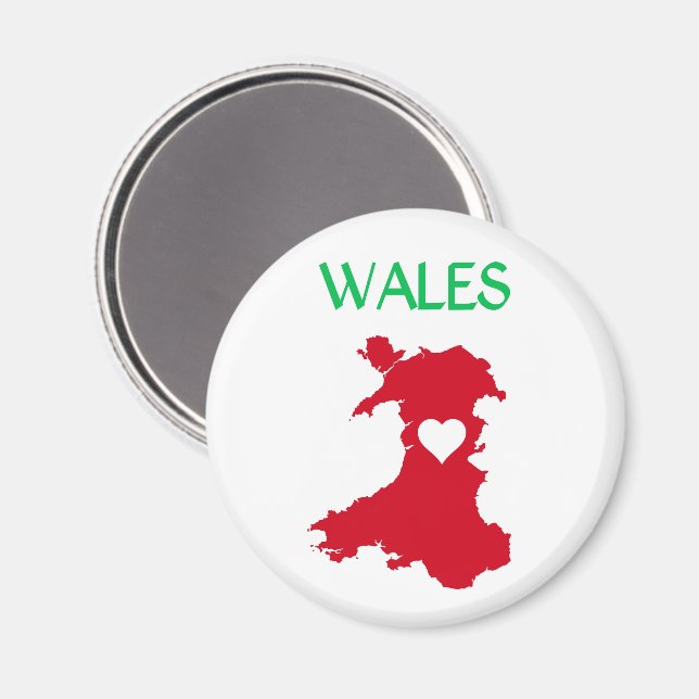 Wales Magnet (Vorderseite/Rückseite)
