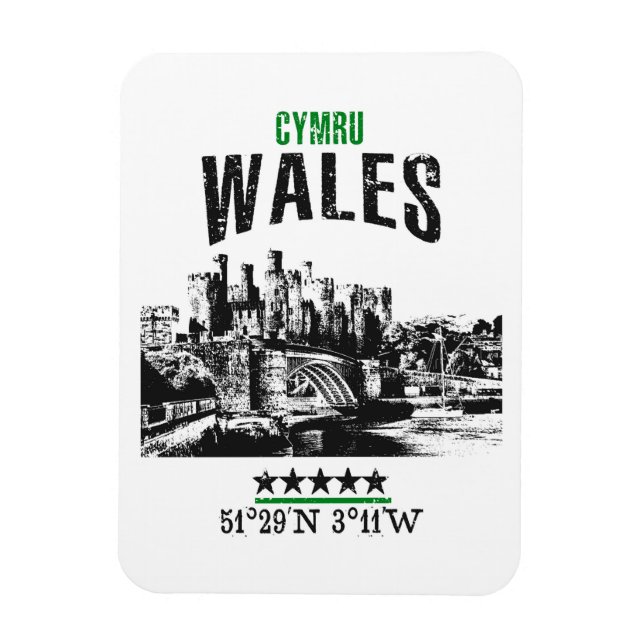 Wales Magnet (Vertikal)
