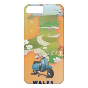 Wales Map Vintage Reiseplakat Case-Mate iPhone Hülle