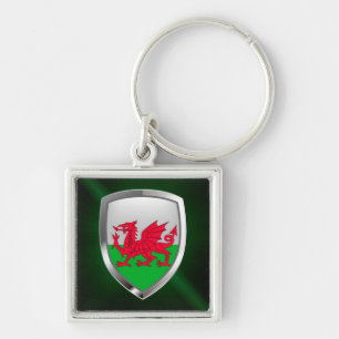 Wales Metallic Emblem Schlüsselanhänger