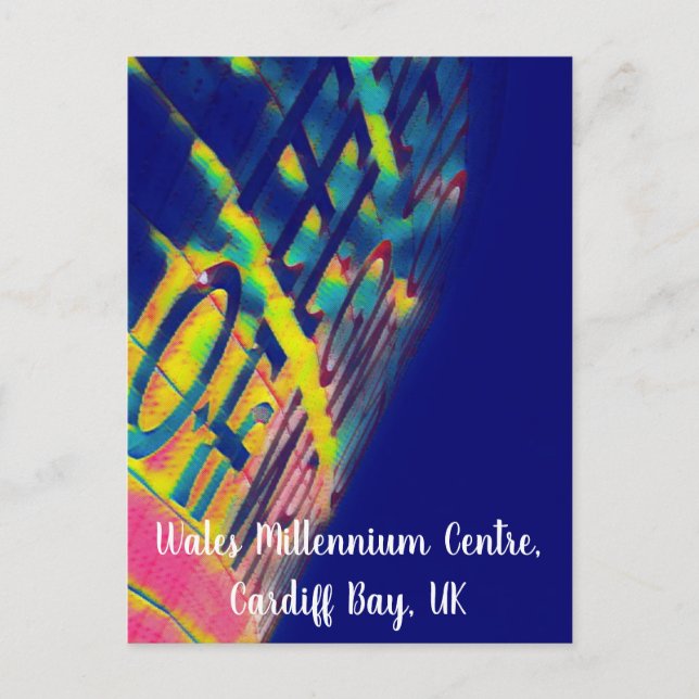 Wales Millennium Centre Artistic Postcard Postkarte (Vorderseite)