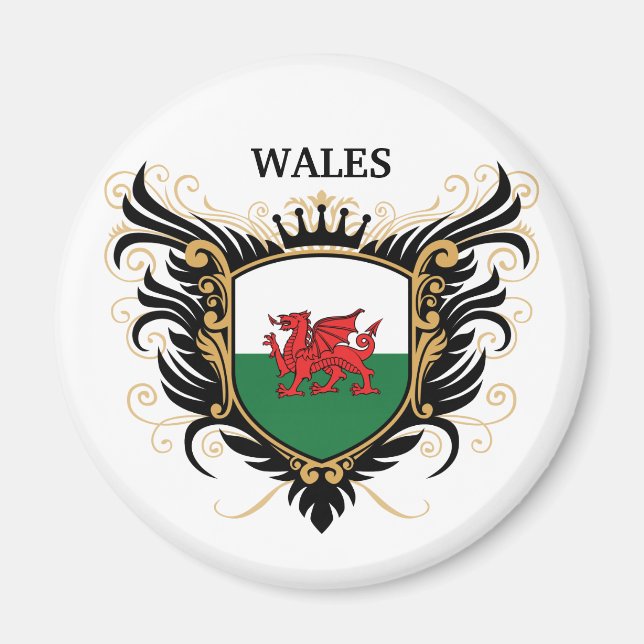 Wales [personalisieren] magnet (Vorne)