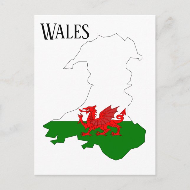 Wales Postkarte (Vorderseite)