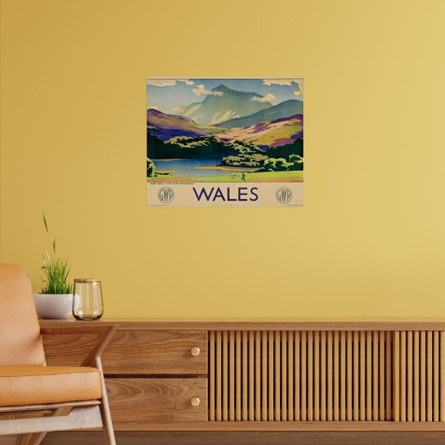 Wales-Reiseplakat Poster (Wohnzimmer 2)