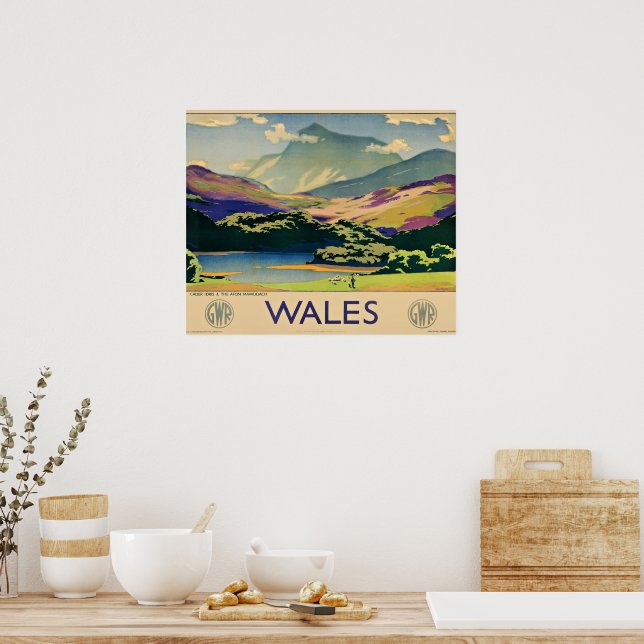 Wales-Reiseplakat Poster (Küche)