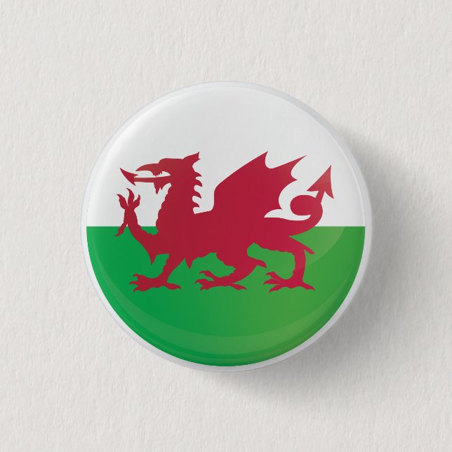 Wales Round Icon Flag Button (Vorderseite)