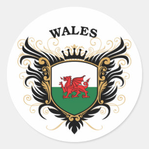 Wales Runder Aufkleber