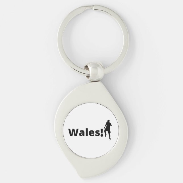 Wales Soccer Schlüsselanhänger (Vorderseite)