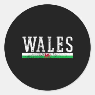 Wales Vereinigtes Königreich Großbritannien Europa Runder Aufkleber