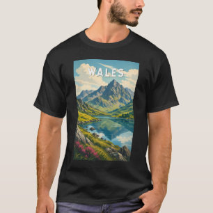 Wales Vereinigtes Königreich Illustration Reise Ku T-Shirt