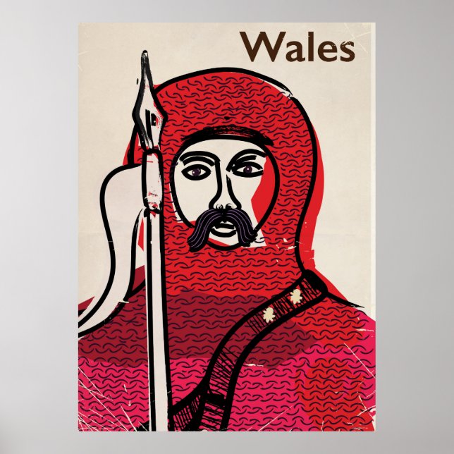 Wales Vintage Reiseplakat Poster (Vorne)
