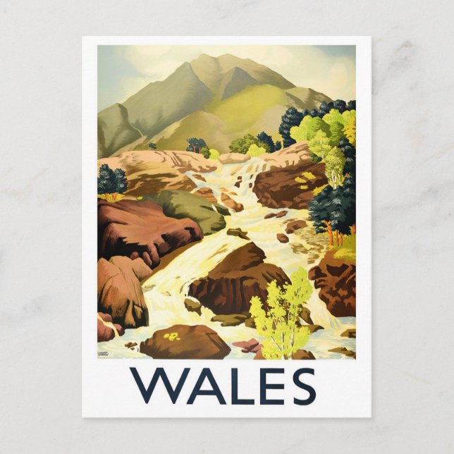 Wales vintage travel Carte postale (Devant)